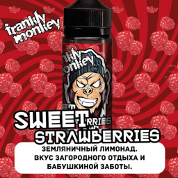 Жидкость для электронных сигарет Frankly Monkey Sweet Strawberries (6мг), 120мл