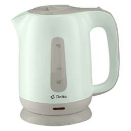 Delta Чайник электрический 1,7л DELTA DL-1001 зеленый с серым