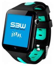 Часы Smart Baby Watch 3G черно-зеленые