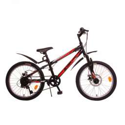 Подростковый горный (MTB) велосипед ALTAIR MTB HT 20 Disc черный 11” рама