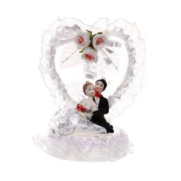 Статуэтка “Свадебная коллекция” Сердечко с розами 14*10см 205