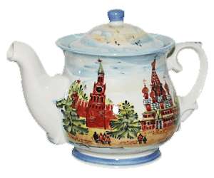Чайник фарфоровый “Москва Кремль”