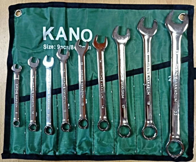 Ключи набор KANO 9 в 1 рожковые