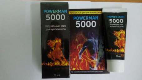 Купить Крем POWERMAN-5000 (Паверман) для увеличения длины и обьёма оптом от 10 шт
