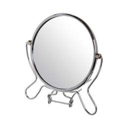 Зеркало настольное в металлической оправе “Модерн” круг, одностороннее d9,5см
