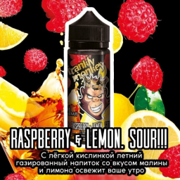 Жидкость для электронных сигарет Frankly Monkey Black Raspberry and Lemon Sour! (0 мг), 120 мл