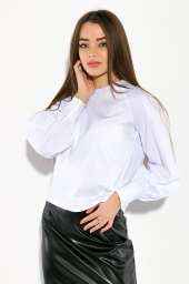 Рубашка женская, рукава фонарик 64PD360-1 (Белый)