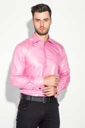 Рубашка мужская c запонками 50PD0020 (Светло-фиолетовый)