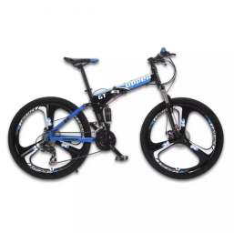 Велосипед Lauxjack Upper gt складной на литых дисках D26/17 Черно-синий
