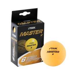 Мяч для настольного тенниса Stiga Master 1* арт.5145-06 6 шт. цвет оранжевый