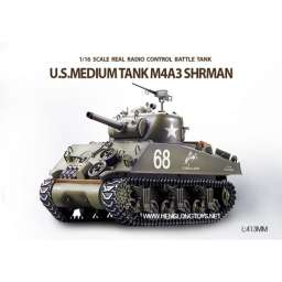 Радиоуправляемый танк Heng Long US Sherman M4A3 1:16 -