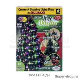 Гирлянда Tree Dazzler 48 ламп на новогоднюю елку по дропшиппингу