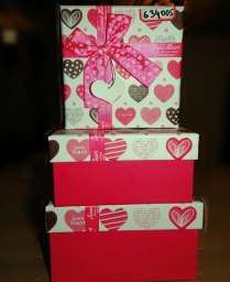 Набор 3 подарочных коробок Love Heart