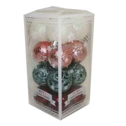 Набор ёлочных игрушек (16 шаров 5x6см) 5-16A