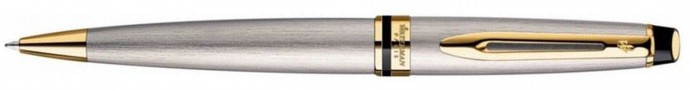 Шариковая ручка Waterman Expert Stainless Steal GT. Корпус - лак, детали дизайна: позолота 23К