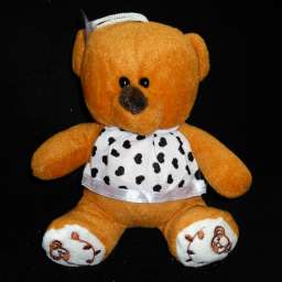 Мягкая игрушка Медведь с вышивкой на лапках на присоске