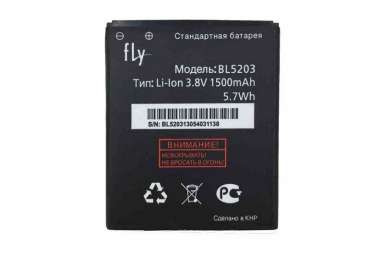 Аккумуляторная батарея для Fly BL5203 1500mAh (тех.упаковка)