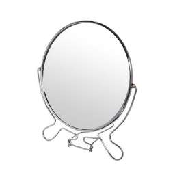 Зеркало настольное в металлической оправе “Модерн” круг, одностороннее d17см