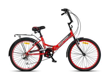 Городской велосипед MaxxPro - Compact 24 (2018) Цвет:
Красный / Черный (X2401-4)
