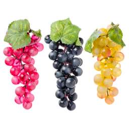 Ягоды искусственные “Виноград”, пластик, 3 цвета, 36 ягод, арт.11-01