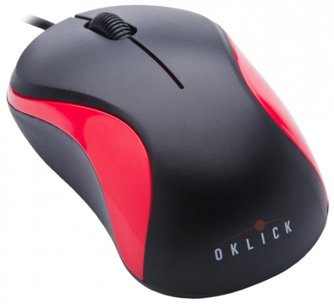 Мышь Oklick 115S black/red USB, notebooks