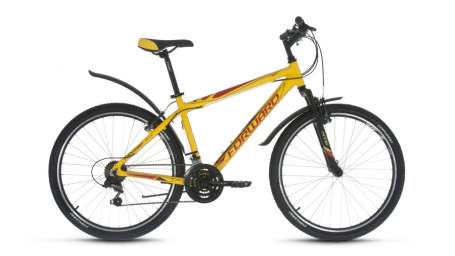 Горный (MTB) велосипед FORWARD Hardi 1.0 желтый матовый 17” рама (2018)