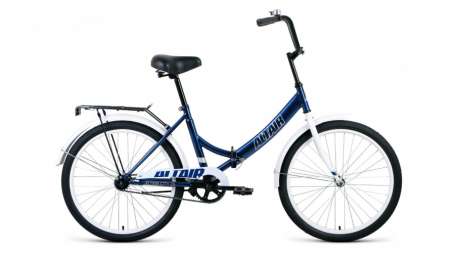 Городской велосипед ALTAIR City 24 темно-синий/серый 16” рама
