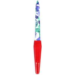 Пилка для ногтей металлическая на блистере “Эстетика”, цвет ручки микс, цвет пилки микс,13см