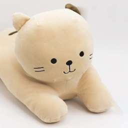 Мягкая игрушка подушка “Кот Батон”, brown, 60 см