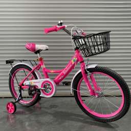 Детский комплект колёс и рамы FBE102 12 радиус тёмно-розовый