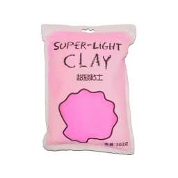 Глина для слаймов Super Light Clay (розовая, 500 г)
