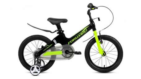 Детский велосипед FORWARD Cosmo 16 черный/зеленый (2020)