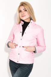 Куртка женская стеганая на кнопках 80PD1209 (Розовый)