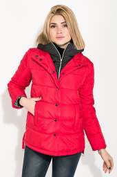 Куртка женская, имитация двойки  80PD1336 (Красный)