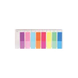 Закладки-Табуляторы С Липким Краем “Hopax” 12Х45Мм 8 Цветов По 25 Листов Пластик 21345
