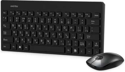 Беспроводной комплект клавиатура+мышь SmartBuy 220349AG (черный)