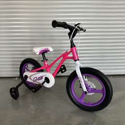 Детский комплект колёс и рамы YB 6004 14 радиус розовый