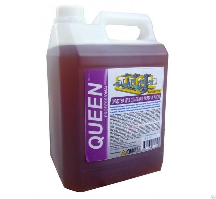 Средство для удаления грязи и нефтепродуктов Queen, 5 литров