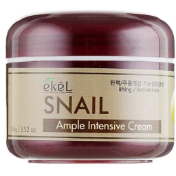 Ekel Ample Intensive Cream Snail - Крем для лица с экстрактом муцина улитки 100г
