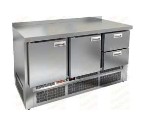 Морозильный стол HiCold SNE 112/BT, 1485 мм, 2 двери 2 ящика