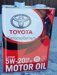 Toyota Motor Oil SN/GF-5 5W20 4л.