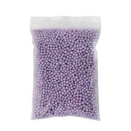 Мелкие Пенопластовые шарики для слаймов (упак. 8x11 см, Ярко-фиолетовые)