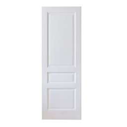 Межкомнатная дверь массив сосны М5.1ДГ белый воск