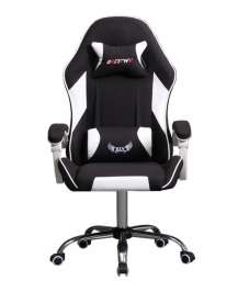 Кресло офисное с регулируемой спинкой и без подножки 308 чёрный текстиль