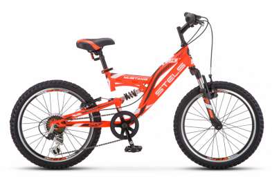 Подростковый горный (MTB) велосипед STELS Mustang V 20 V010 оранжевый 13” рама (2019)