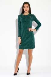 Платье женское в стиле Casual  5500 (Зеленый меланж)