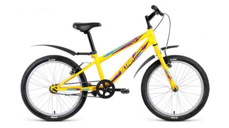 Подростковый горный (MTB) велосипед ALTAIR MTB HT 20 1.0 желтый 10.5” рама