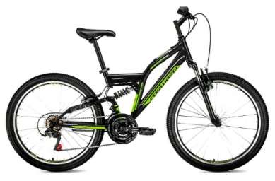 Горный (MTB) велосипед FORWARD Raptor 24 черный матовый 14,5” рама (2019)