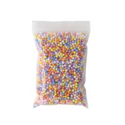 Мелкие Пенопластовые шарики для слаймов (упак. 8x11 см, Мультицвет)