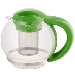 Чайник заварочный 1500мл ВЕ-5573⁄3 зеленый с металлическим фильтром